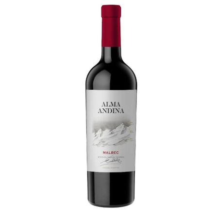 VINHO IMPORTADO DA ARGENTINA ALMA ANDINA MALBEC GARRAFA 750ML
