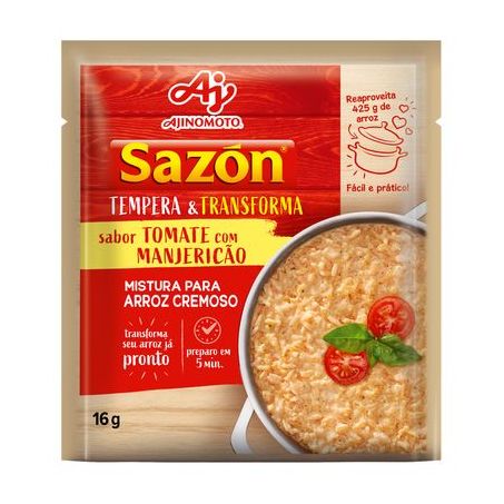 TEMPERO TEMPERA E TRANSF SAZON 16G TOMATE C/MANJ