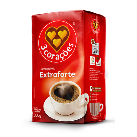 Café 3 corações 500g extra forte