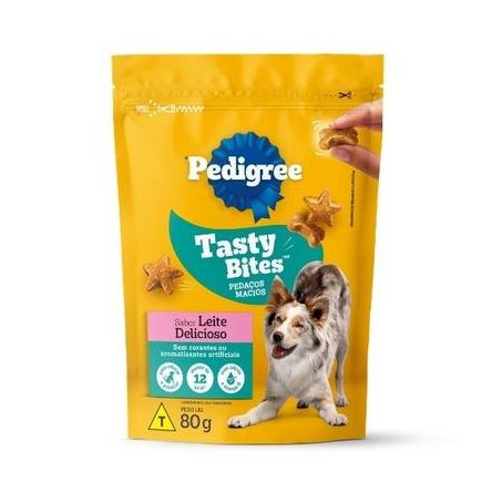 Petisco Para Cães Pedigree Tasty Bites Leite 80g
