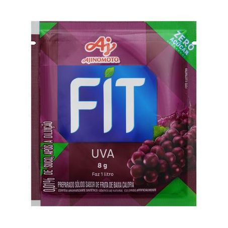 Refresco em Pó Fit Uva 8G
