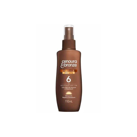 Óleo Bronzeador FPS 6 Cenoura e Bronze 110Ml