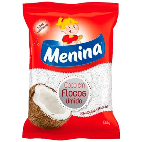 COCO RALADO EM FLOCOS MENINA 100G