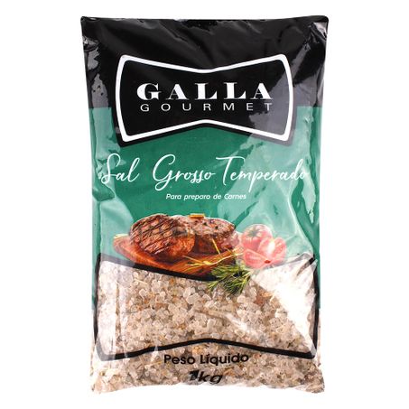 Sal grosso galla gourmet temperado 1 kg