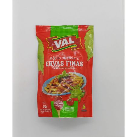 MOLHO TOMATE VAL 240G ERVAS FINAS SACHE