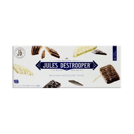 Jules Destrooper Biscoito Chocolate Thins 100G