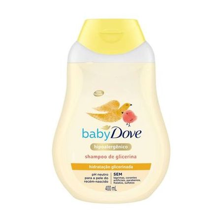 Shampoo Hidratação Glicerinada Baby Dove Frasco 400ml