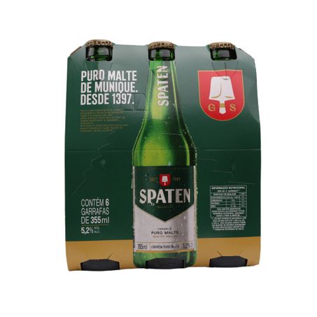 Cerveja Spaten Long Neck 355ml C/6 360-59