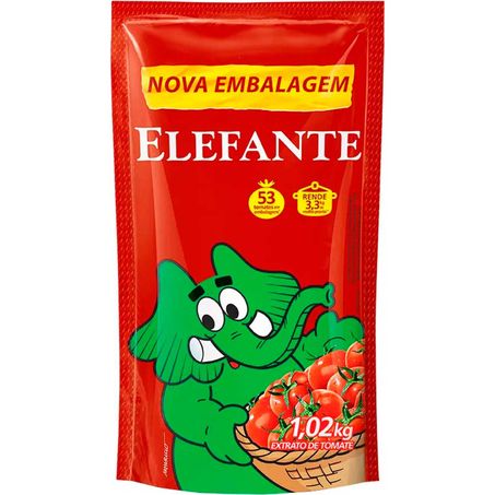 EXTRATO TOMATE ELEFANTE SACHE 1,02KG