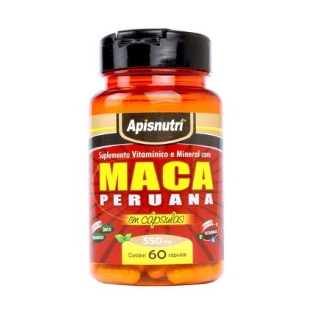 MACA PERUANA 500MG 60 CAPS - APISNUTRI