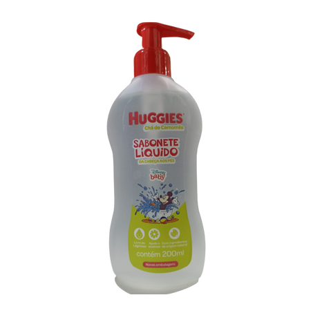 Sabonete huggies líquido chá de camomila 200ml