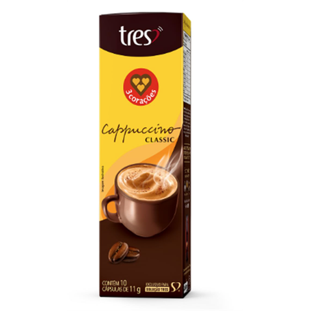 CAPSULAS CAFE CAPPUCCINO  3 CORACOES 10UN