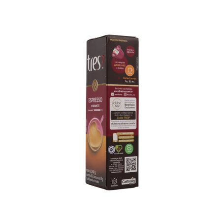 Cápsula 3 Corações Espresso Vibrant C/10 80g 360-40