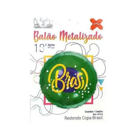 BALAO MAKE+ COPA DO MUNDO REDONDO BRASIL 8743     