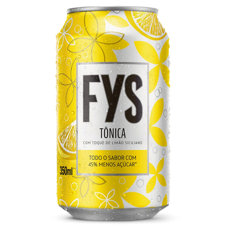 Refrigerante FYs 350ml - Água Tônica - Lata