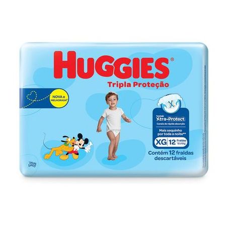 FRALDA HUGGIES T.PROT.JUMBINHO XG C/12