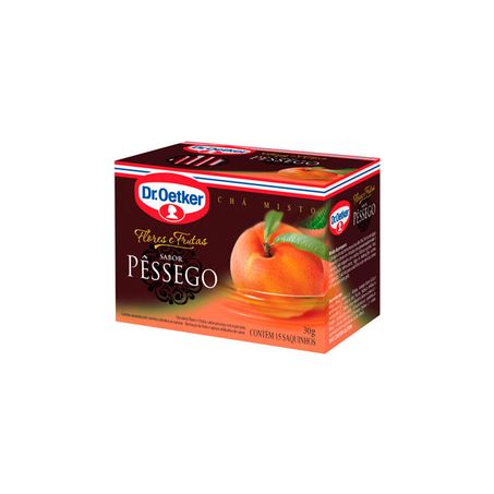 CHÁ DR.OETKER FLORES E FRUTAS PÊSSEGO 30G