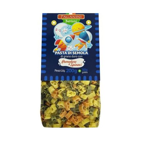 MACARRAO PAGANINI BAMBINI TRICOLORI ESPACIAL 250G