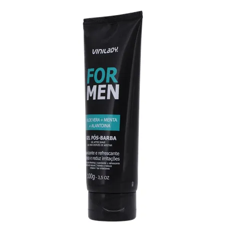 Gel Pós-Barba Vinilady Aloe Vera + Menta + Alantoina Frasco 100gr 360-4