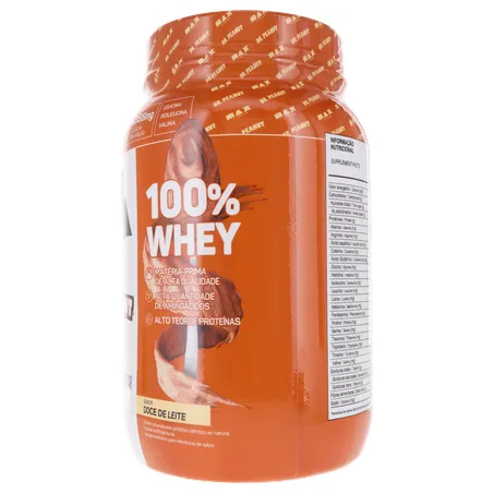 SUPLEMENTO WHEY PROTEIN MAX TITANIUM DR.PEANUT DOCE DE LEITE POTE 900G 360-5