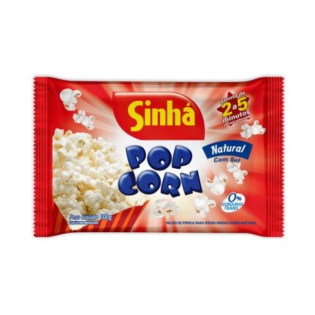 PIPOCA MICRO SINHA NATURAL POPMIL 90G