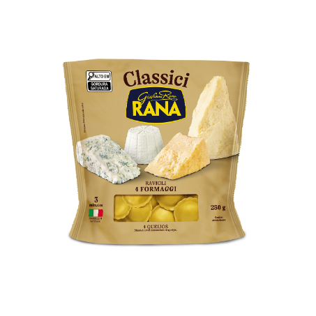 Massa rana ravioli 250g 4 formaggi