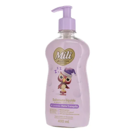 Sabonete liq mili love&care lavanda suave 400ml 360-2