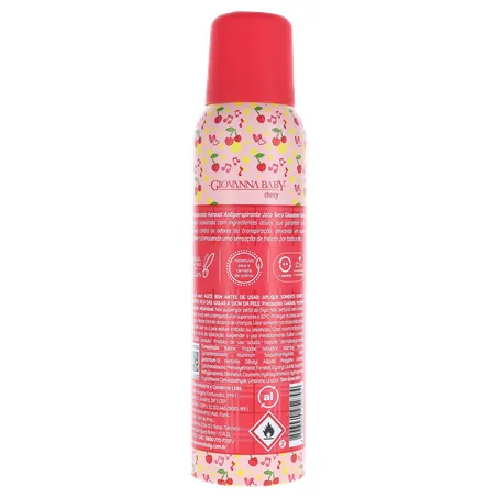 Desodorante giovanna baby cherry feminino aerossol 150ml 360-18