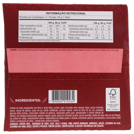 Panettone Parati Trufado com Gotas de Chocolate Ao Leite Caixa 400gr 360-4