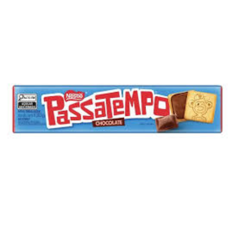 Biscoito recheado passatempo 130g chocolate e morango