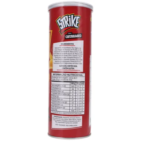 SALGADINHO BATATA STRIKE CHURRASCO POTE 90G 360-14