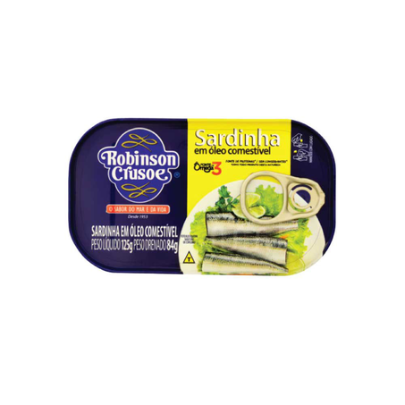 Sardinha Robinson Crusoe Em Óleo 125G