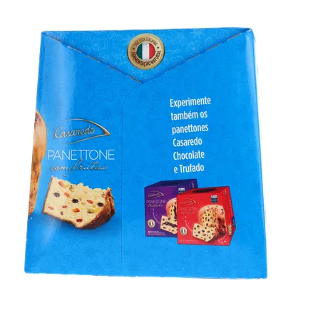 PANETTONE CASAREDO COM FRUTAS CRISTALIZADAS CAIXA 400G 360-10