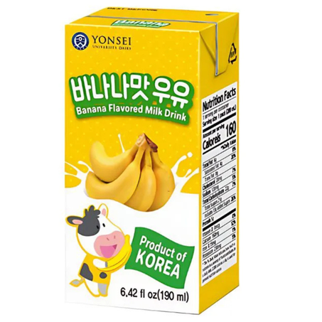 BEBIDA LEITE SABOR BANANA YONSEI 190ML