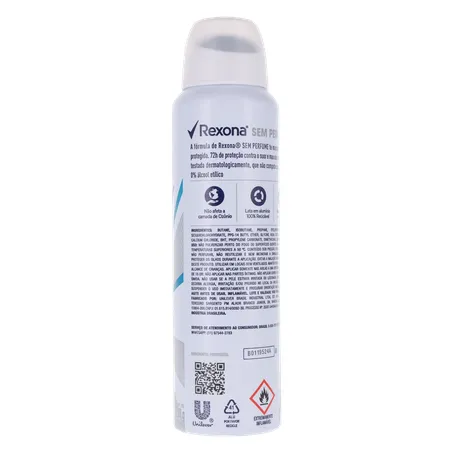 Desodorante Aerosol Rexona Women sem Perfume 150ml 360-14