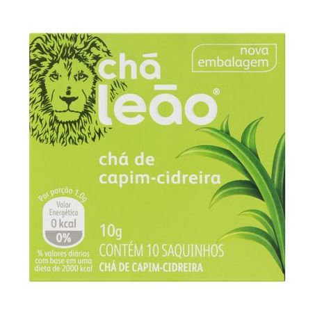 CHA LEAO FUZE ERVA CIDREIRA 10G C/10 SAQ.