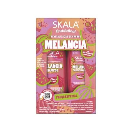 Kit Skala Shampoo 325ml  Condicionador 200ml Melancia