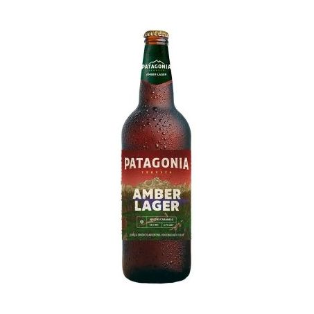 CERVEJA LAGER PATAGONIA AMBER LAGER C/CASCO GARRAFA 740ML