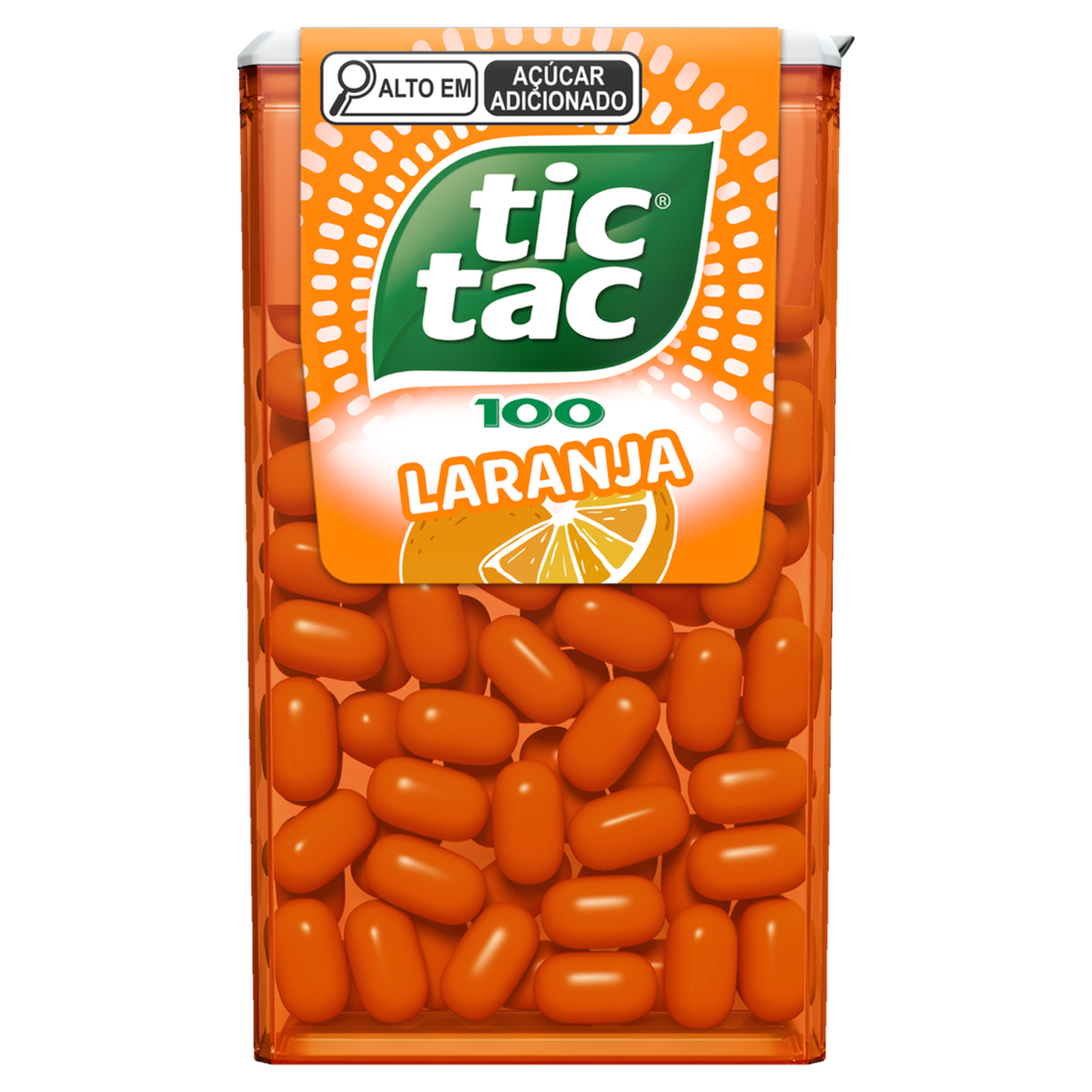 Tic tac pastilhas sabor laranja 49g