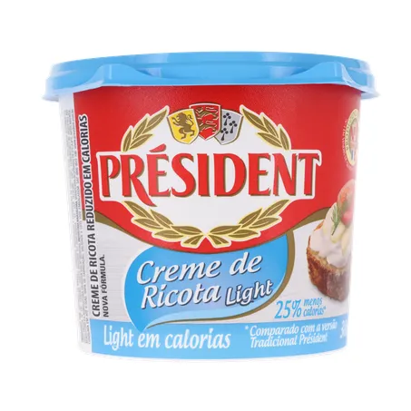 Creme De Queijo Ricota Light President 380G 360-34