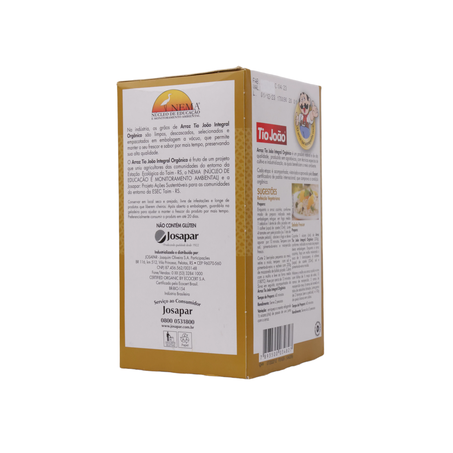 ARROZ TIO JOÃO INTEGRAL ORGÂNICO 1KG 360-20