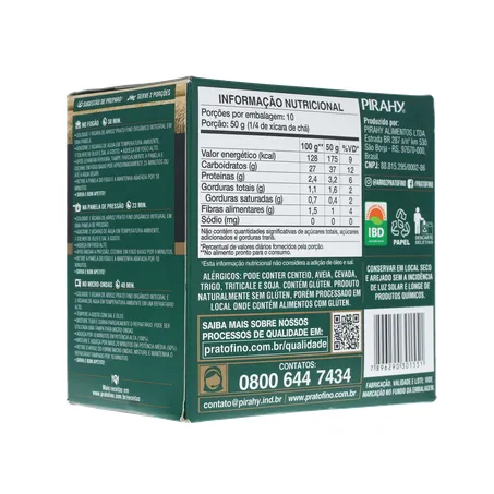 ARROZ PRATO FINO 500G ORGANICO 360-14