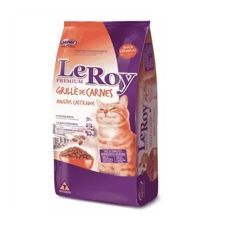 Ração para gatos Leroy grille carne 1kg