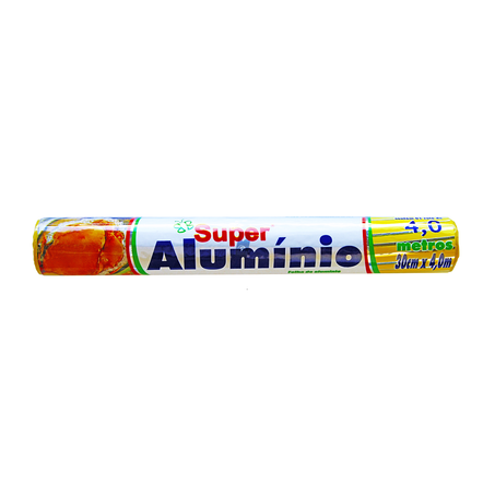 Papel aluminio super aluminio 30cmx4mt u