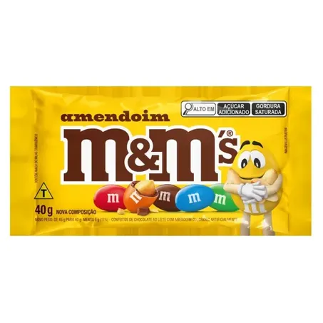 Chocolate M&M Amendoim 40g