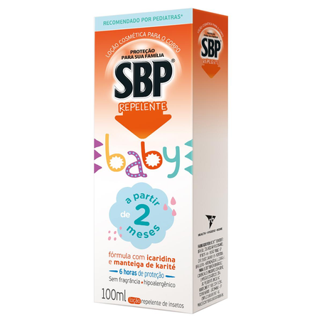 Repelente SBP Baby 100ml - Loção - Sem Fragrância