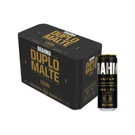 CERVEJA BRAHMA 350ML DUPLO MALTE ESCURA