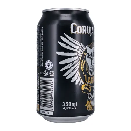 Cerveja Coruja Lager Lata 350Ml 360-32