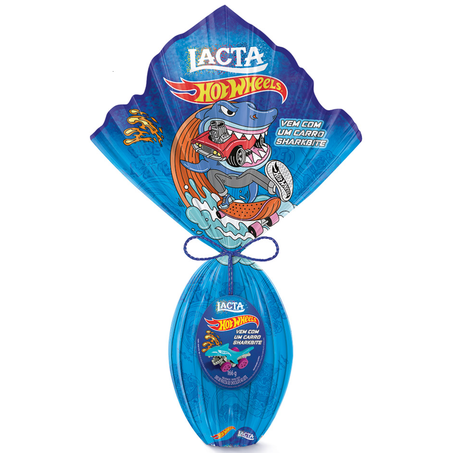 OVO PASCOA LACTA 166G HOT WHEELS