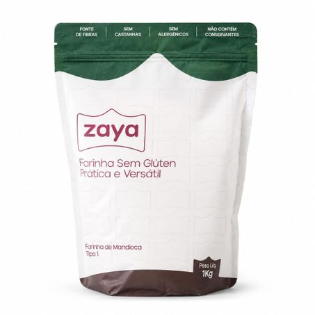 FARINHA DE MANDIOCA SEM GLÚTEN 1KG ZAYA